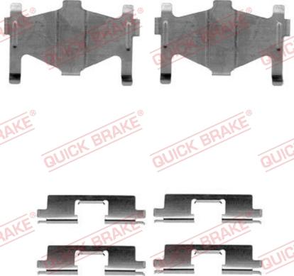 QUICK BRAKE 109-1136 - Disk əyləc pedləri üçün aksesuar dəsti furqanavto.az