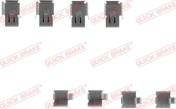 QUICK BRAKE 1091171 - Disk əyləc pedləri üçün aksesuar dəsti furqanavto.az