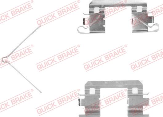 QUICK BRAKE 109-1811R-1 - Disk əyləc pedləri üçün aksesuar dəsti furqanavto.az