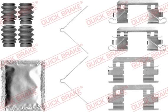 QUICK BRAKE 1091811 - Disk əyləc pedləri üçün aksesuar dəsti furqanavto.az