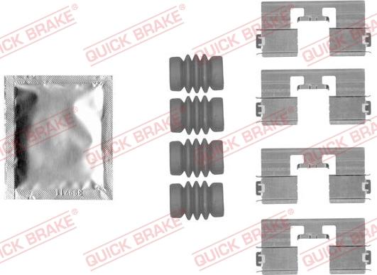 QUICK BRAKE 1091818 - Disk əyləc pedləri üçün aksesuar dəsti furqanavto.az