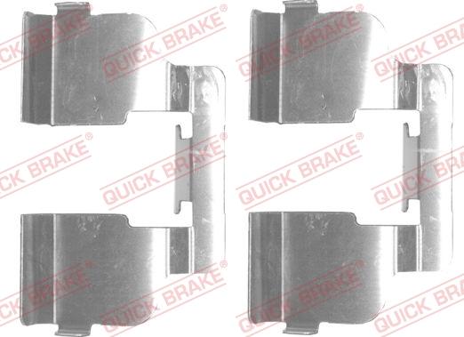 QUICK BRAKE 109-1835R-1 - Disk əyləc pedləri üçün aksesuar dəsti furqanavto.az