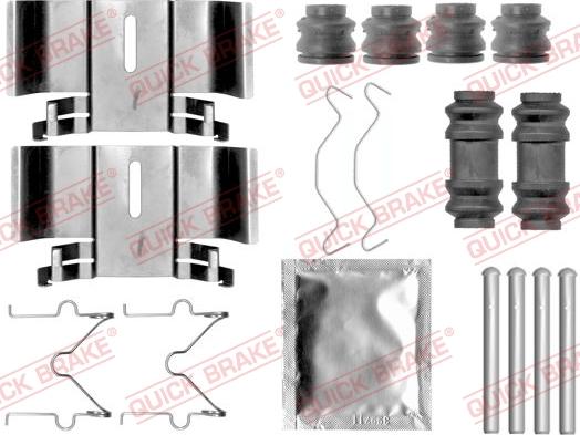 QUICK BRAKE 1091836 - Disk əyləc pedləri üçün aksesuar dəsti furqanavto.az