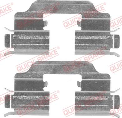 QUICK BRAKE 109-1832R-1 - Disk əyləc pedləri üçün aksesuar dəsti furqanavto.az