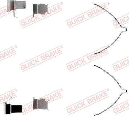 QUICK BRAKE 109-1261-1 - Disk əyləc pedləri üçün aksesuar dəsti furqanavto.az