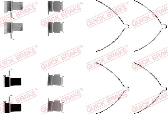 QUICK BRAKE 1091261 - Disk əyləc pedləri üçün aksesuar dəsti furqanavto.az