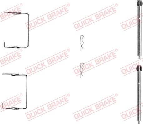 QUICK BRAKE 1091267 - Disk əyləc pedləri üçün aksesuar dəsti furqanavto.az