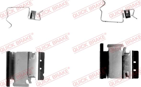 QUICK BRAKE 109-1218-1 - Disk əyləc pedləri üçün aksesuar dəsti furqanavto.az