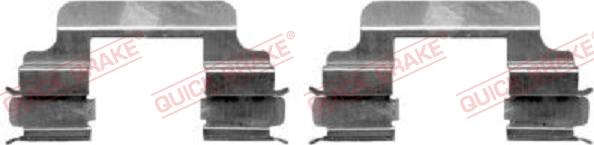 QUICK BRAKE 109-1231-1 - Disk əyləc pedləri üçün aksesuar dəsti furqanavto.az