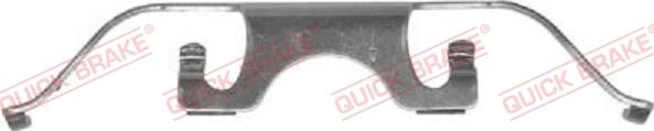 QUICK BRAKE 109-1224-1 - Disk əyləc pedləri üçün aksesuar dəsti furqanavto.az