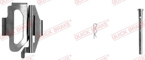 QUICK BRAKE 109-1225-1L - Disk əyləc pedləri üçün aksesuar dəsti furqanavto.az