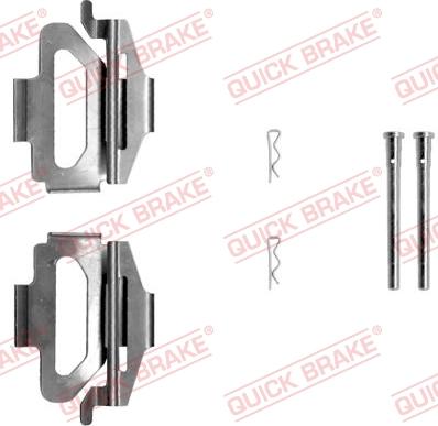 QUICK BRAKE 109-1225 - Disk əyləc pedləri üçün aksesuar dəsti furqanavto.az