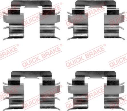 QUICK BRAKE 1091272 - Disk əyləc pedləri üçün aksesuar dəsti furqanavto.az