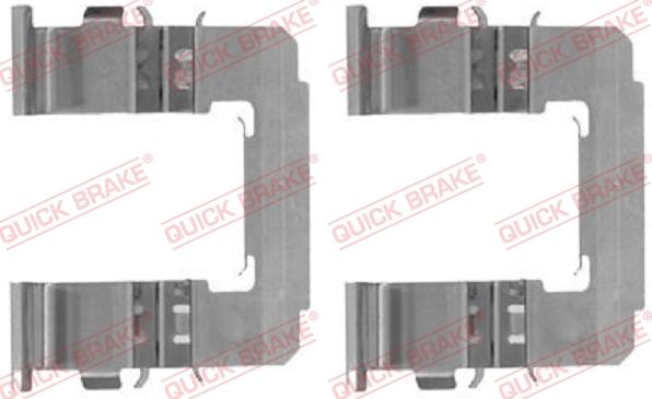 QUICK BRAKE 109-1742-1 - Disk əyləc pedləri üçün aksesuar dəsti furqanavto.az