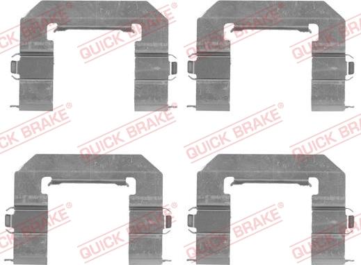 QUICK BRAKE 1091761 - Disk əyləc pedləri üçün aksesuar dəsti furqanavto.az