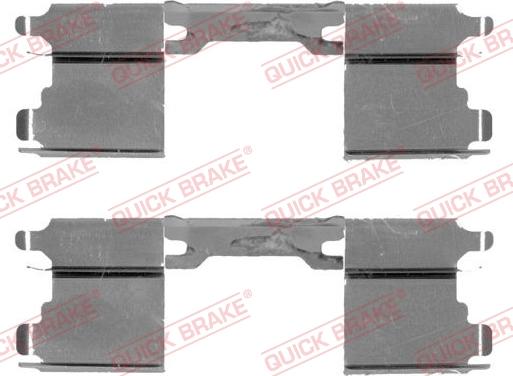 QUICK BRAKE 109-1762-1 - Disk əyləc pedləri üçün aksesuar dəsti furqanavto.az