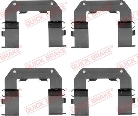 QUICK BRAKE 1091767 - Disk əyləc pedləri üçün aksesuar dəsti furqanavto.az