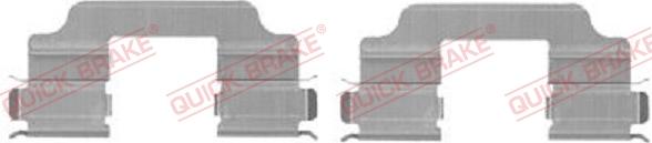 QUICK BRAKE 109-1709-1 - Disk əyləc pedləri üçün aksesuar dəsti furqanavto.az