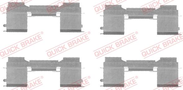 QUICK BRAKE 1091729 - Disk əyləc pedləri üçün aksesuar dəsti furqanavto.az