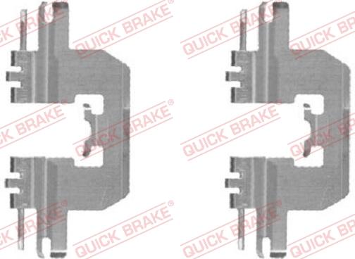 QUICK BRAKE 109-1724-1 - Disk əyləc pedləri üçün aksesuar dəsti furqanavto.az