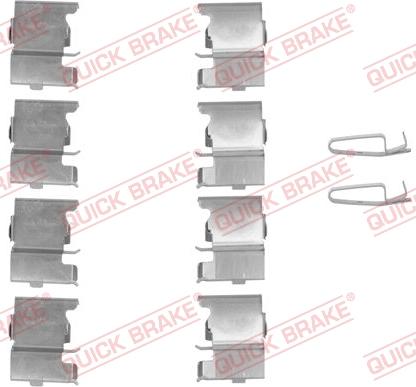 QUICK BRAKE 1091775 - Disk əyləc pedləri üçün aksesuar dəsti furqanavto.az