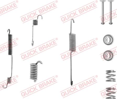 QUICK BRAKE 105-0599-1L - Aksesuar dəsti, əyləc başlıqları furqanavto.az