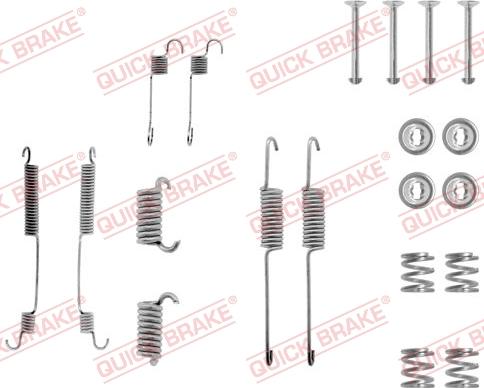 QUICK BRAKE 105-0599 - Aksesuar dəsti, əyləc başlıqları furqanavto.az