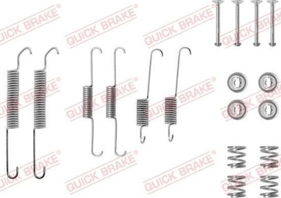 QUICK BRAKE 105-0591 - Aksesuar dəsti, əyləc başlıqları furqanavto.az