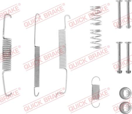 QUICK BRAKE 105-0569-1 - Aksesuar dəsti, əyləc başlıqları furqanavto.az