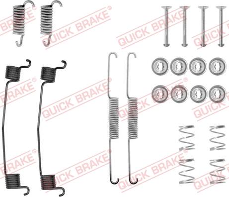 QUICK BRAKE 105-0561 - Aksesuar dəsti, əyləc başlıqları furqanavto.az