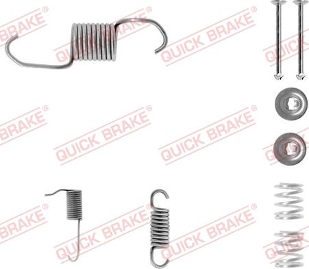 QUICK BRAKE 105-0696-1L - Aksesuar dəsti, əyləc başlıqları furqanavto.az