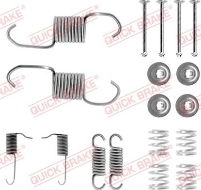 QUICK BRAKE 105-0696 - Aksesuar dəsti, əyləc başlıqları furqanavto.az