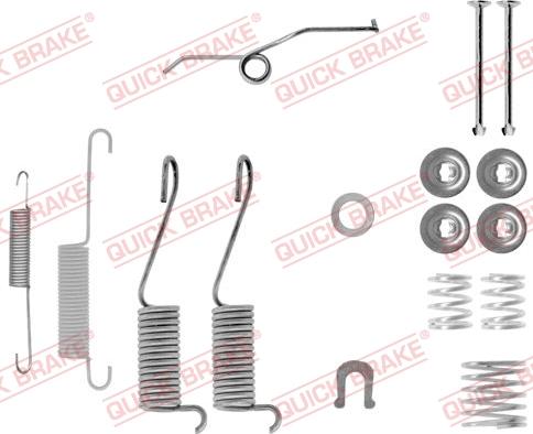 QUICK BRAKE 105-0697-1L - Aksesuar dəsti, əyləc başlıqları furqanavto.az