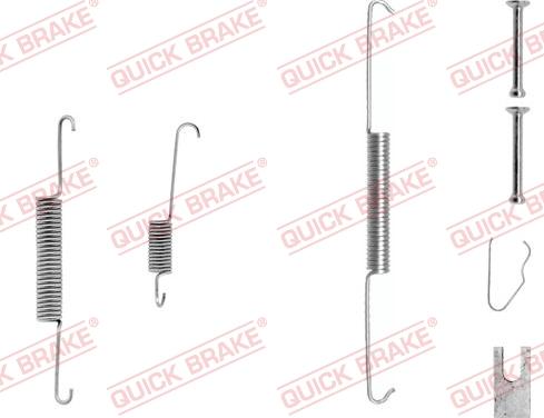 QUICK BRAKE 105-0645-1 - Aksesuar dəsti, əyləc başlıqları furqanavto.az