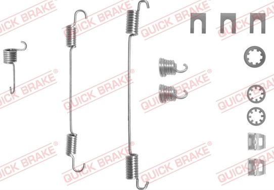 QUICK BRAKE 105-0656-1L - Aksesuar dəsti, əyləc başlıqları furqanavto.az