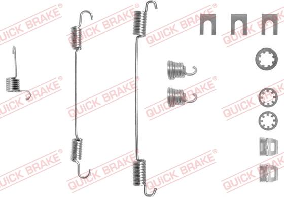 QUICK BRAKE 10506561R - Aksesuar dəsti, əyləc başlıqları furqanavto.az