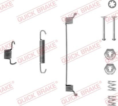 QUICK BRAKE 10506511R - Aksesuar dəsti, əyləc başlıqları furqanavto.az