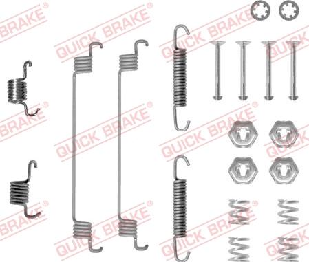 QUICK BRAKE 105-0651 - Aksesuar dəsti, əyləc başlıqları furqanavto.az