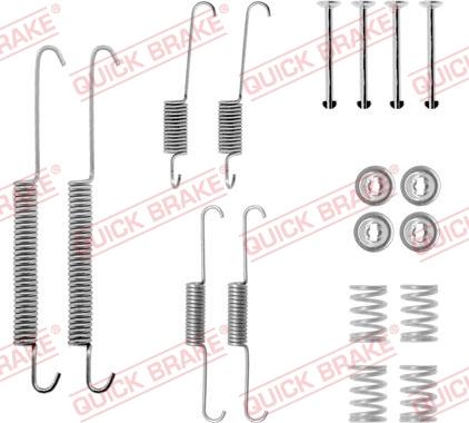 QUICK BRAKE 105-0613 - Aksesuar dəsti, əyləc başlıqları furqanavto.az