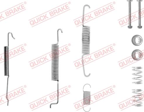 QUICK BRAKE 10506801R - Aksesuar dəsti, əyləc başlıqları furqanavto.az