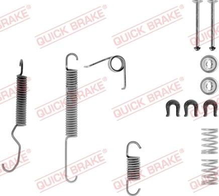 QUICK BRAKE 105-0683-1R - Aksesuar dəsti, əyləc başlıqları furqanavto.az