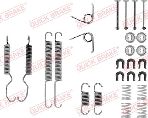 QUICK BRAKE 105-0683 - Aksesuar dəsti, əyləc başlıqları furqanavto.az