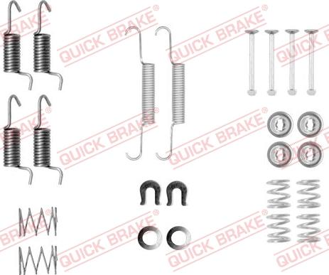 QUICK BRAKE 1050010 - Aksesuar dəsti, dayanacaq əyləci başlıqları furqanavto.az