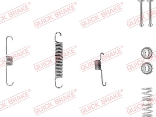 QUICK BRAKE 105-0012-1L - Aksesuar dəsti, əyləc başlıqları furqanavto.az