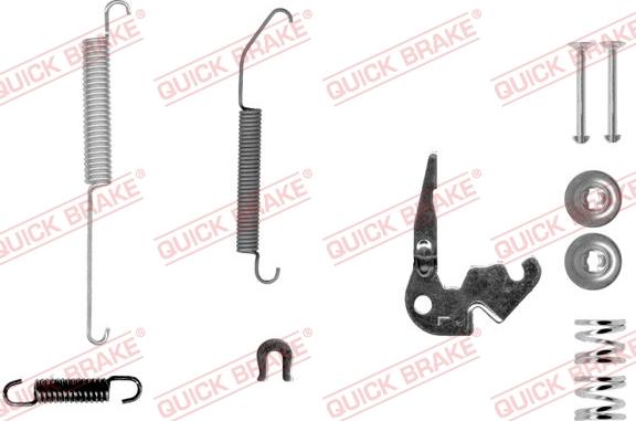 QUICK BRAKE 105-0033X-1L - Aksesuar dəsti, əyləc başlıqları furqanavto.az