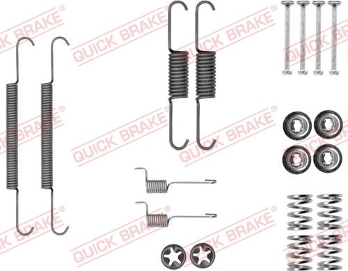 QUICK BRAKE 105-0037 - Aksesuar dəsti, dayanacaq əyləci başlıqları furqanavto.az