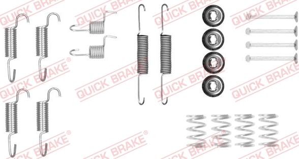 QUICK BRAKE 105-0025 - Aksesuar dəsti, dayanacaq əyləci başlıqları furqanavto.az