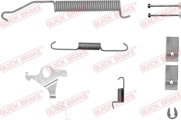 QUICK BRAKE 105-0071X-1L - Aksesuar dəsti, əyləc başlıqları furqanavto.az