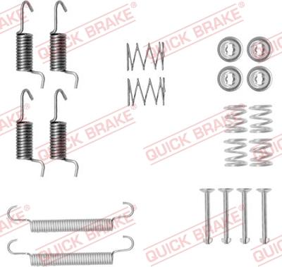 QUICK BRAKE 1050899 - Aksesuar dəsti, dayanacaq əyləci başlıqları furqanavto.az