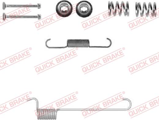 QUICK BRAKE 105-0848-1 - Aksesuar dəsti, dayanacaq əyləci başlıqları furqanavto.az